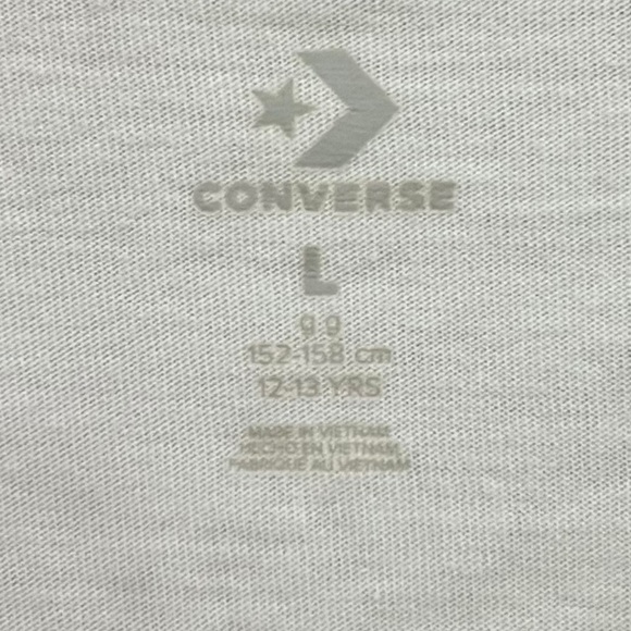 Converse Boy’s Long Sleeve Graphic Logo Tshirt, size L 12-13.​​ - Picture 5 of 5